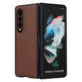 thumbnail image 6 of Folding Case for Samsung Galaxy Z Fold 4, PU Leather Flip Cover with S Pen Holder & Kickstand, 2 in 1 Wallet Case with Card Slots Holder Magnetic Clasp Shockproof Protection Phone Case, Brown, 6 of 11