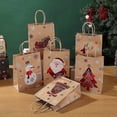 thumbnail image 5 of 24 Pack Kraft Paper Christmas Gift Bags, Christmas Gift Bags, Christmas Gift Bags, Reusable Christmas Gift Bags, Christmas Paper Bags with Handles, 5 of 5