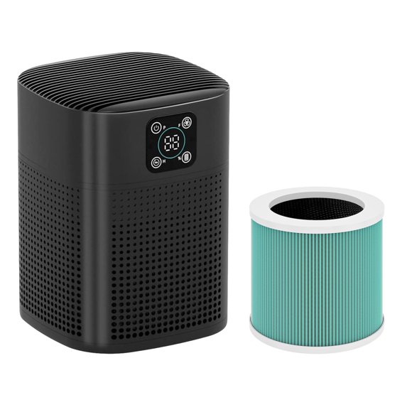 Air Purifiers for pets- Honeyuan H13 HEPA Air Purifier for home, Large Room, Coverage of 600 sqft, Air purifiers with 360&amp;Acirc;&amp;deg;Air Intake, 3 Fan Speeds, 3-Stage Fil