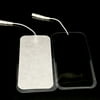 CALIDAKA 10 Replacement Electrode Pads 5x9 cm Large for Massagers/Tens Units White Cloth