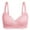 Pink, variant on ICHUANYI Womens Comfortable Breathable No Steel Ring Front Buckle Breastfeeding Brass Womens Underwear