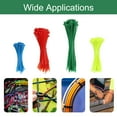 thumbnail image 7 of Uxcell Cable Zip Ties, Plastic Nylon Ties Wraps, Self-Locking Wire Cord Management for Home, Office, Workshop Green 3.6mmx300mm, 7 of 7