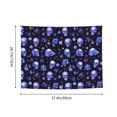thumbnail image 6 of Goofa Skull flower leaf purple Pattern Wall Tapestry for Bedroom ,29x37 Inch Tapestry Wall Hanging Bedspread Tapestry Boho Tapestry, 6 of 8