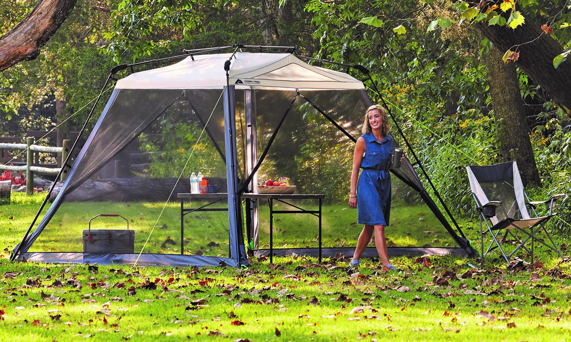 Ozark Trail Grey Screen House Outdoor Garden Camping Tent Shelter Gazebo 