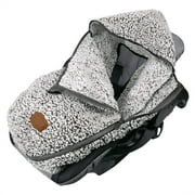 JJ Cole Bundle Me Winter Baby Car Seat Cover and Bunting Bag - Sherpa Lined Infant Car Seat and Baby Carrier Cover - Cozy Gray