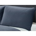 thumbnail image 3 of Harper Lane Trista Chevron Stitch 3-piece Quilt Set Charcoal Full/Queen, 3 of 3