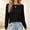 Black women long sleeve sweater a1, variant on Tusihei Women Long Sleeve Round Neck Lightweight Sweater Basic Solid Pullover Tops Casual Fall Outfits, Khaki S