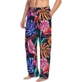 thumbnail image 2 of Beach Colorful Tropical Leaf Men'S Pajama Pants Soft Sleep Lounge Pants Pjs Bottoms With Pockets Xx-Large, 2 of 6