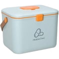 thumbnail image 1 of Caja de medicina de primeros auxilios, Caja rígida de metal azul MFZFUKR LN-2081-1, 1 of 5