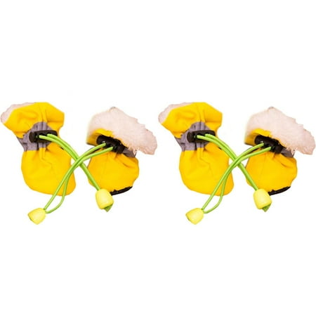 COCEQUC No. 2 Yellow Cotton Shoes (R)$Pet Dog Soft-soled Rain Boots Teddy Pomeranian Poodle Bichon Soft-soled Rain Boots Dog Foot Covers Waterproof Pet Shoes