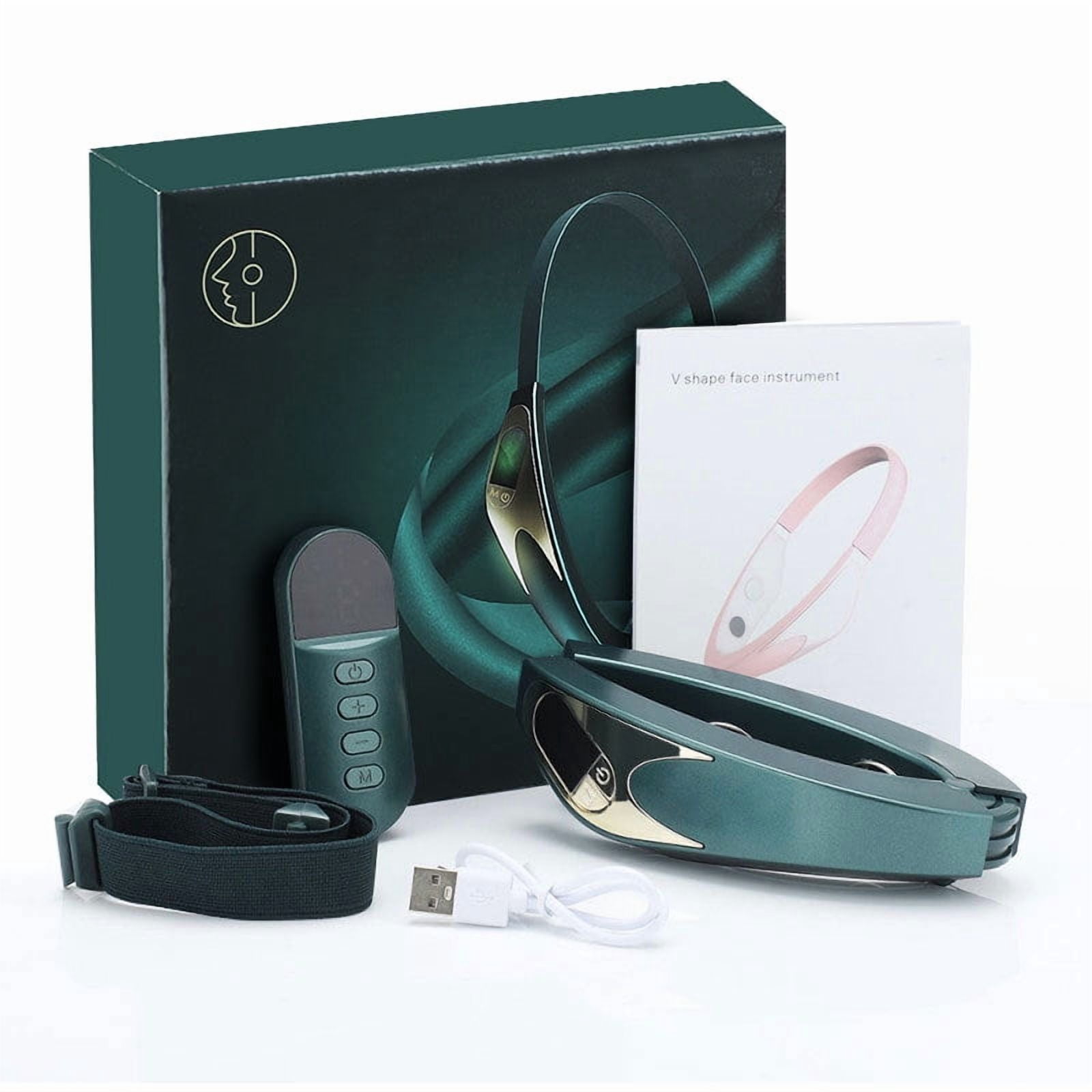 Facial Beauty Device Vibration Face and Neck Lift Massage Red Light Therapy V Face Lifting Device With Heating