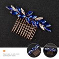 thumbnail image 2 of EeaseCA Wedding Crystal Hair Comb Bridal Hair Side Comb Bride Hair Accessory Hair Styling Tool, 2 of 7