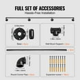 thumbnail image 3 of VEVOR Pipe Stair Handrail,11FT Staircase Handrail, 440LBS Load Capacity Carbon Steel Pipe Handrail, Industrial Pipe Handrail with Wall Mount Support, Round Corner Wall Handrailing for Indoor,Outdoor, 3 of 9