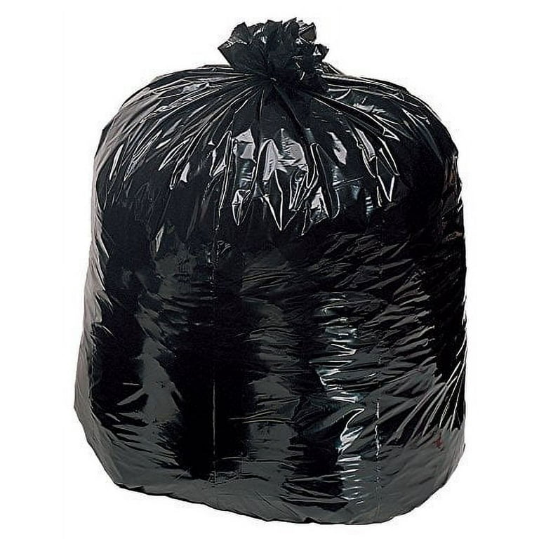 55 Gallon Drum Liner Trash Bags (50 Count) Heavy Duty 2-Mil Thick Tough,  Black