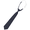 Dark Blue, variant on Women Girl Plain Solid Skinny 7CM Elastic Stretch Necktie School Uniform Tie