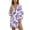 Purple Butterfly Tie Dye, variant on Xoenoiee Sunflower Bee Print Women's Swimsuit Cover Up Long Sleeve Beachwear Bikini Coverups Button Down Oversized Cover Up Shirt Plus Size, S
