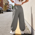 thumbnail image 7 of ZHOGXU Versatile Summer Solid Color Elastic Waist Straight Leg Beach Kids Girls Pants Back To School Wear, 7 of 7