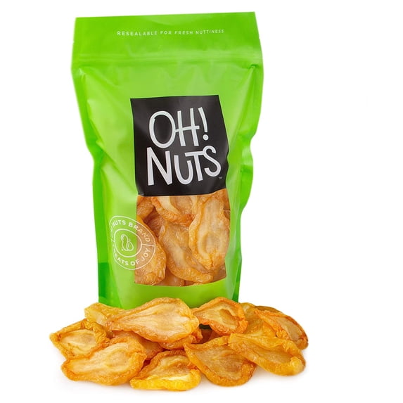 Oh! Nuts Sun-Dried California Pear Slices Healthy High Fiber Fruit Snacks, 2 lb Bulk Bag