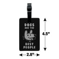 thumbnail image 5 of Dogs are the Best People Funny Humor Rectangle Leather Luggage Card Suitcase Carry-On ID Tag, 5 of 8