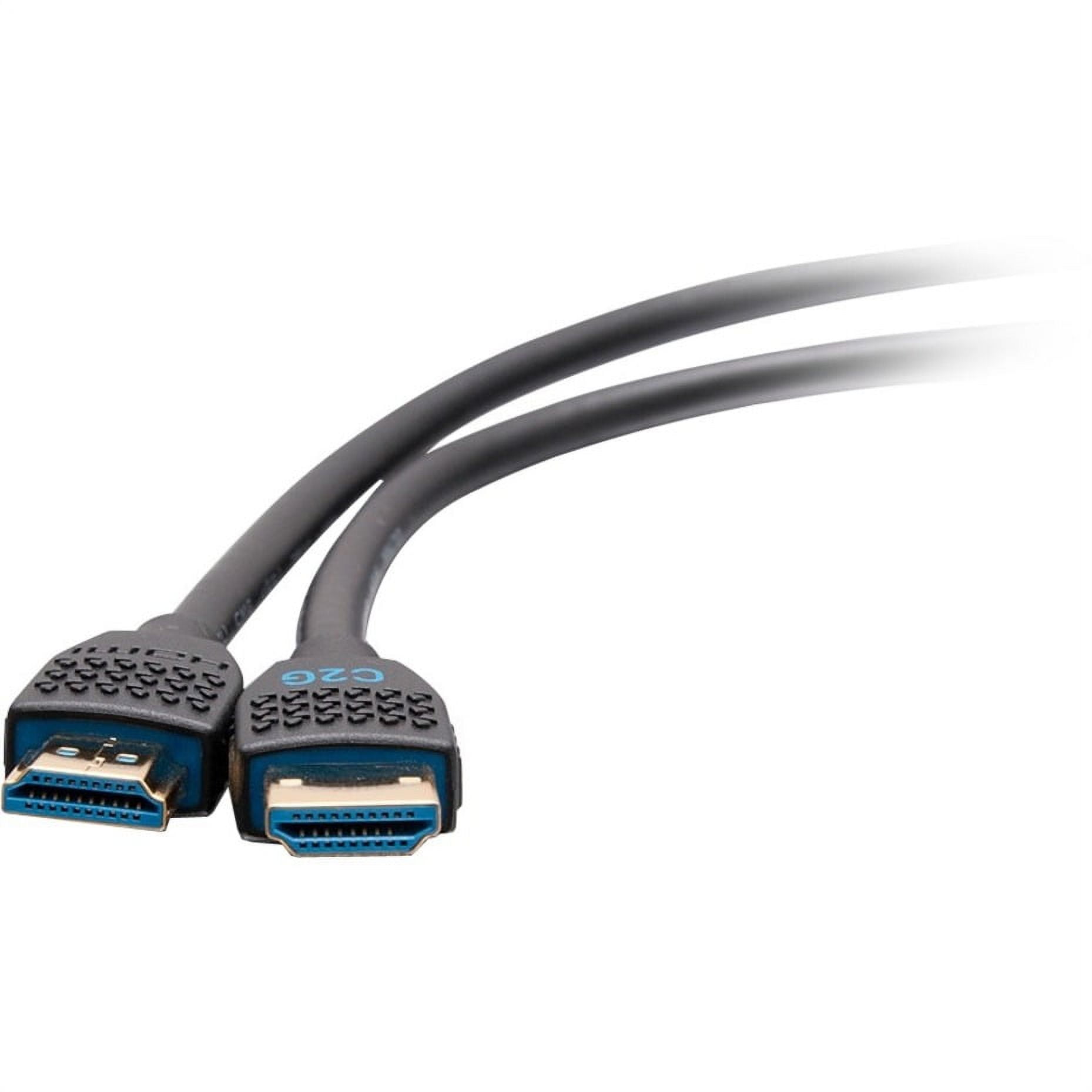 C2G 6ft Performance Ultra High Speed HDMI Cable 2.1 w/ Ethernet - 8K 60Hz, Black Jacket, Blue Insulation