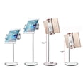 thumbnail image 4 of idee 19" Desk Tablet Stand, Height Adjustable and 360 Rotation with Non-Slip Clamps and 2 lb Base, PTS02W, 4 of 5
