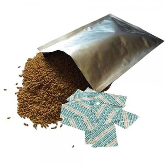 10 Dry-Packs 5 Gallon Mylar Bags and 10-2000cc Oxy-Sorb Oxygen Absorbers for Dried Dehydrated and Long Term Food Storage