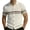 Khaki, variant on Men's Old Money Style Striped Knit Polo Sweater, Hollow Out Breathable Texture, Short Sleeve Button Down Casual Knitwear for Summer Elegant Wear, Sizes S-2XL Khaki