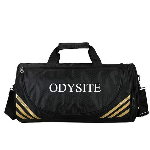 ODYSITE Men'S And Women'S Gym Bags Large Space Anti-Splash Cylinder Sports Tote Travel Bag Swimming Gym Bag (Gold, large size)