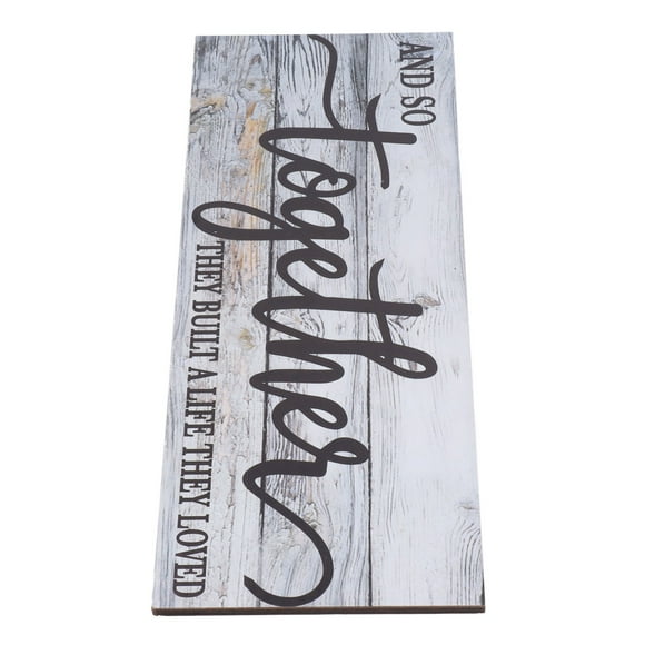 Wall Wooden Wall Sign Together Word Waterproof Odorless Boxwood Lightweight Simple Design Portable Wood Wall Decor