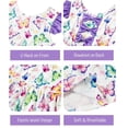 thumbnail image 3 of Lanbubble Toddler Girl Dresses Back Bowknot Butterfly Ruffled Sleeve Dress Casual Sundress 5-6 Years, 3 of 9