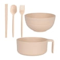 thumbnail image 1 of TQEHS Juego de 5 cuencos para ramen para microondas, cuenco para fideos ramen, cuenco para ramen apto para microondas, juego de cuencos para ramen con palillos, cuchara, tenedor, cuenco para cocinar r, 1 of 6