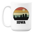 thumbnail image 1 of Vintage Iowa State Skyline Silhouette White Ceramic Coffee & Tea Mug (15oz), 1 of 6
