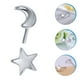 thumbnail image 5 of 1 par de tachuelas para mujeres luna y pendientes estrellas aretes para niñas joyas de orejas femeninas, 5 of 5