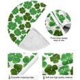 thumbnail image 2 of GZHJMY Lucky Clover Christmas Tree Skirt 48", St. Patrick's Day Tree Skirt Double Layers Polyester Easter Tree Skirt for St. Patrick's Day Holiday Party Decoration, 2 of 6