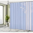 thumbnail image 4 of Ambesonne Nature Shower Curtain, Abstract Wavy Swirl Tree Art, 69"Wx84"L, Night Blue, 4 of 4