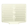 thumbnail image 1 of Tapete de silicona para secar platos, almohadilla de secado, fácil de limpiar, antideslizante, resistente, para escurrir platos en el refrigerador y Blanco, 1 of 9