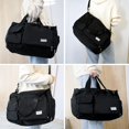 thumbnail image 2 of Bolsa de gimnasio pequeña para mujer, bolsa de viaje nocturna con compartimento para zapatos y bolsillo húmedo, 2 of 4