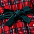 thumbnail image 4 of Ketyyh-chn99 Girls Fall Dress Christmas Gifts for Girls Long Sleeve Bright Stripe Print Fall Dresses Red,130, 4 of 5