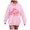 Pink, variant on She Is A Fighter Letter Print Graphic Hooded Sweat Shirts for Womens Oversize Pullover Tops Cute Fall Clothes