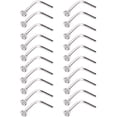 thumbnail image 1 of Perno de nariz curvo Acero inoxidable Anillo de nariz Cristales L Curva Nariz Tornillo Piercing, 20 piezas Namotu WMPH-911, 1 of 6