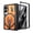 Orange, variant on Decase Heavy Duty Shockproof Case for Samsung Galaxy Z Fold 8 with Kickstand Magnetic Hinge Protection Matte Armor Cover, Black