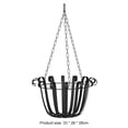 thumbnail image 5 of Maceta colgante de hierro para maceta, maceta, balcón, jardín, decoración del hogar negro Sywqhk Libre de BPA, 5 of 5