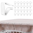 thumbnail image 1 of 24 Piezas Clips Transparentes Para Mantel Soportes Para Cubiertas De Mesa De Plástico Duradero Abrazaderas Transparentes A Prueba De Viento Para Asegurar Manteles Fiestas En Interiores Y Exteriores Bo, 1 of 5