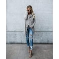 thumbnail image 4 of 1Pcs Tassel Slash Sweater Jacket--Light Gray-Light Gray-L, 4 of 5