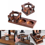 Adjustable Wooden Espresso Tamping Station Coffee Tamper Base Portafilter Holder A YIWEI