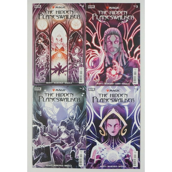 Magic: The Gathering - The Hidden Planeswalker #1-4 VF/NM complete series ; Boom
