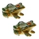 thumbnail image 1 of ColoMX 2 Unids Frog Estatua Adorno Hogar Rana Figuras En forma de Figuras Decoración para el Hogar Desktop Fun Frogs Decoraciones, 1 of 7