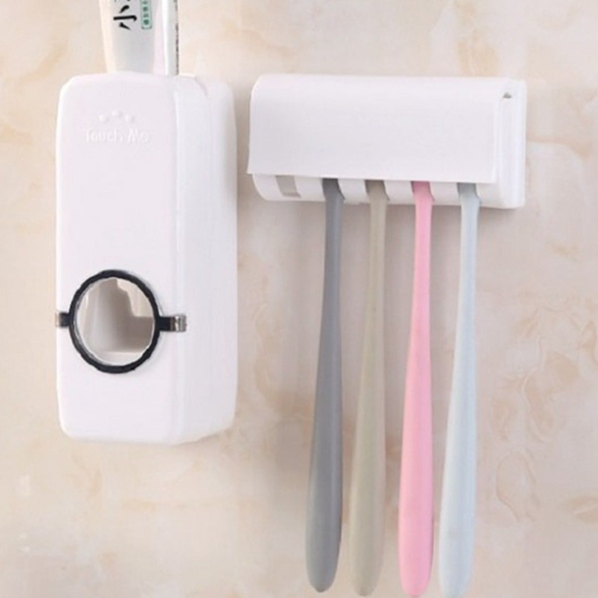 2Pcs Random Color Plastic Toothbrush Holder Toothpaste Holder Stand Bathroom Hot 