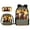 Aztec Sunflower Horse, variant on School Bag Set for Student Backpack with Lunch Bag and Pencil Case, Capacious Book Bag Sunflower Horse Butterfly Print 17 Inch Travel Laptop Bag Rucksack Daypack for Outdoor