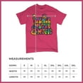 thumbnail image 5 of Tee Hunt Dean Russo Peace Love Music T-Shirt Guitar Happy Good Vibe Men's Tee, Hot Pink, 5X-Large, 5 of 5
